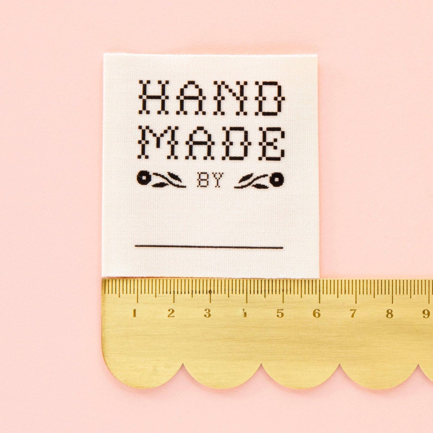 Notions: Sarah Hearts Crafty Handmade By: Organic Cotton Write In Sewing Labels- 1 Pack ( 4 labels)