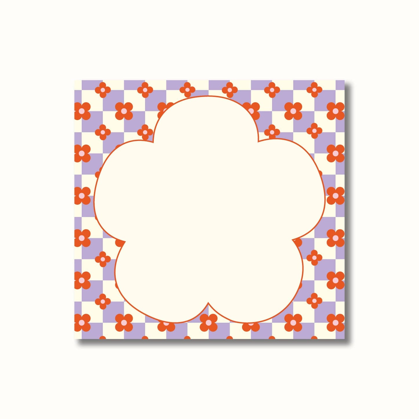 Local Artist Stationary: Retro Daisy Sticky Notes- 1 pack