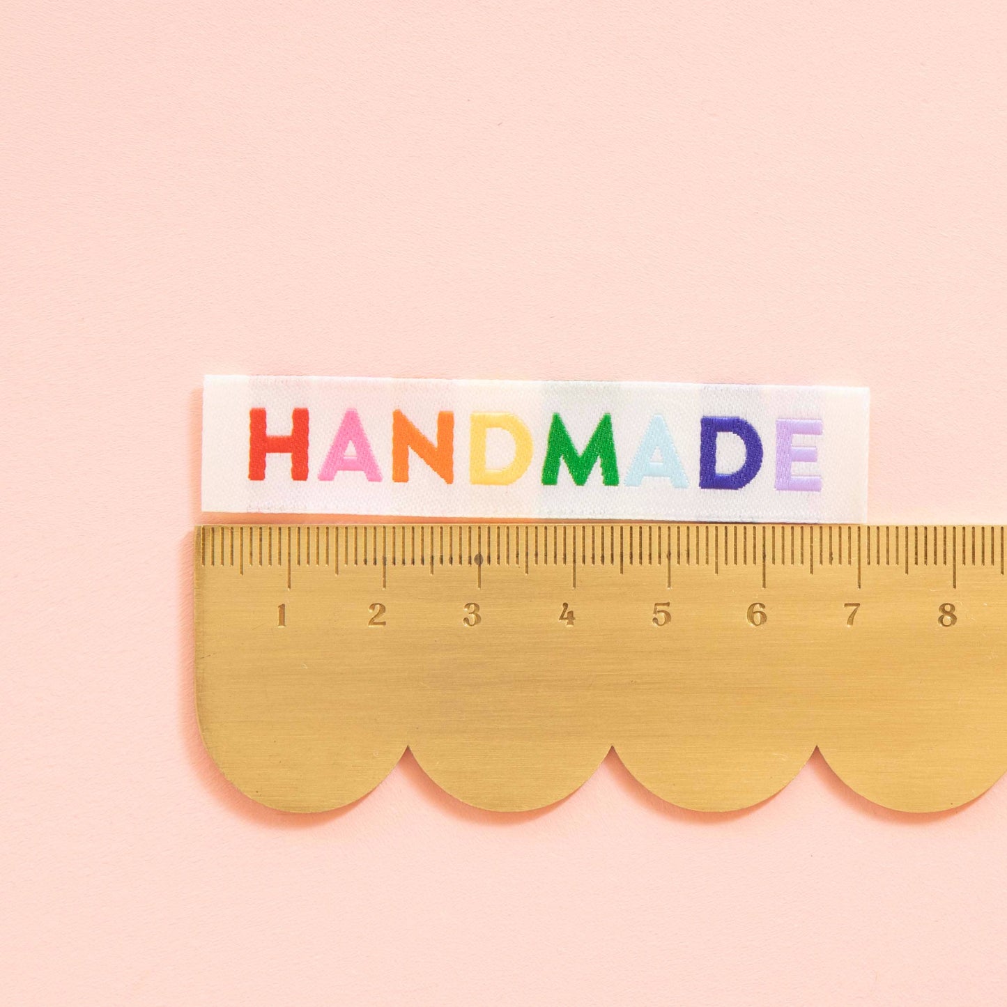 Notions: Sarah Hearts Handmade Woven Sewing Labels - Rainbow Colors