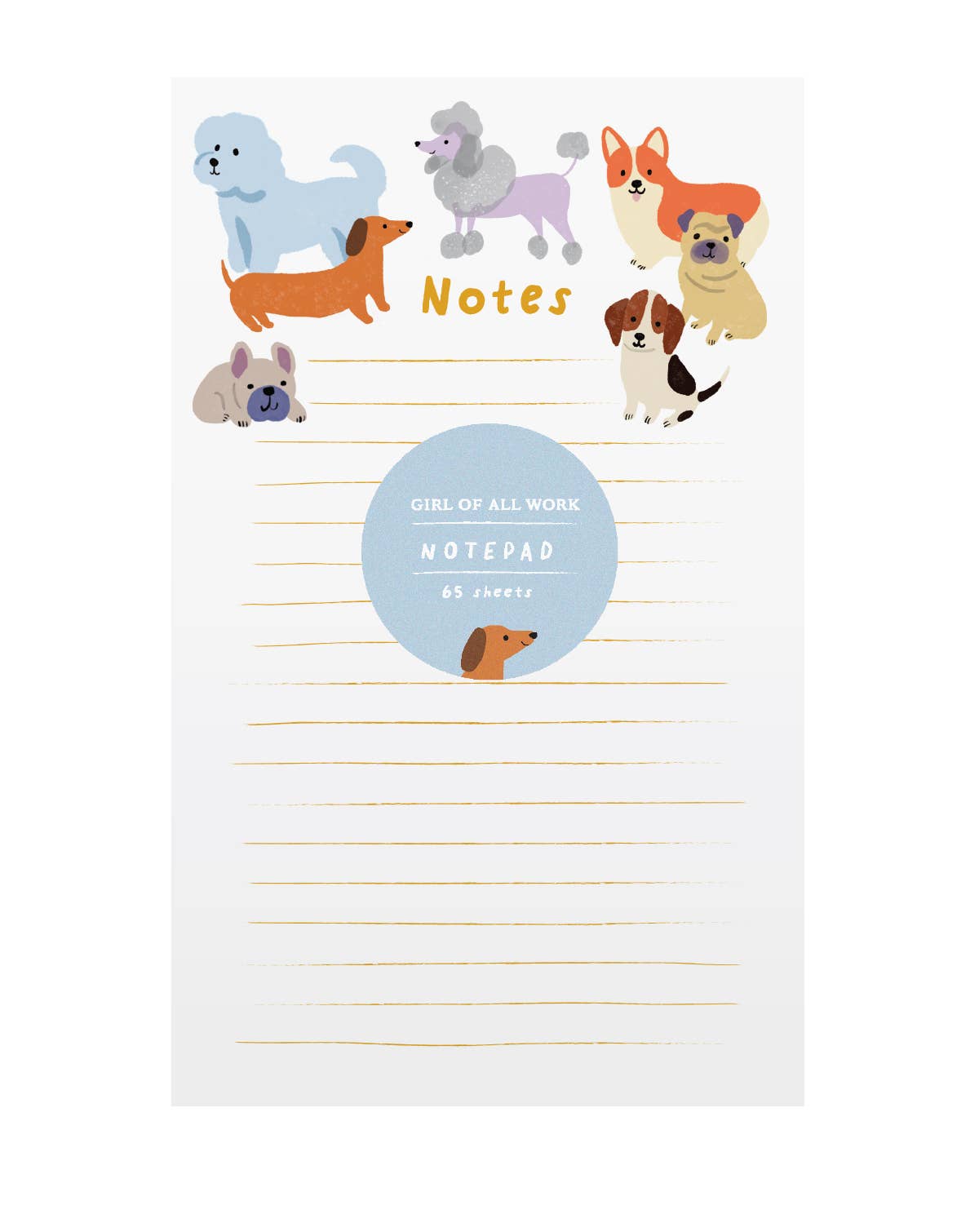 Stationary Notetaking Dogs Notepad-1 pad