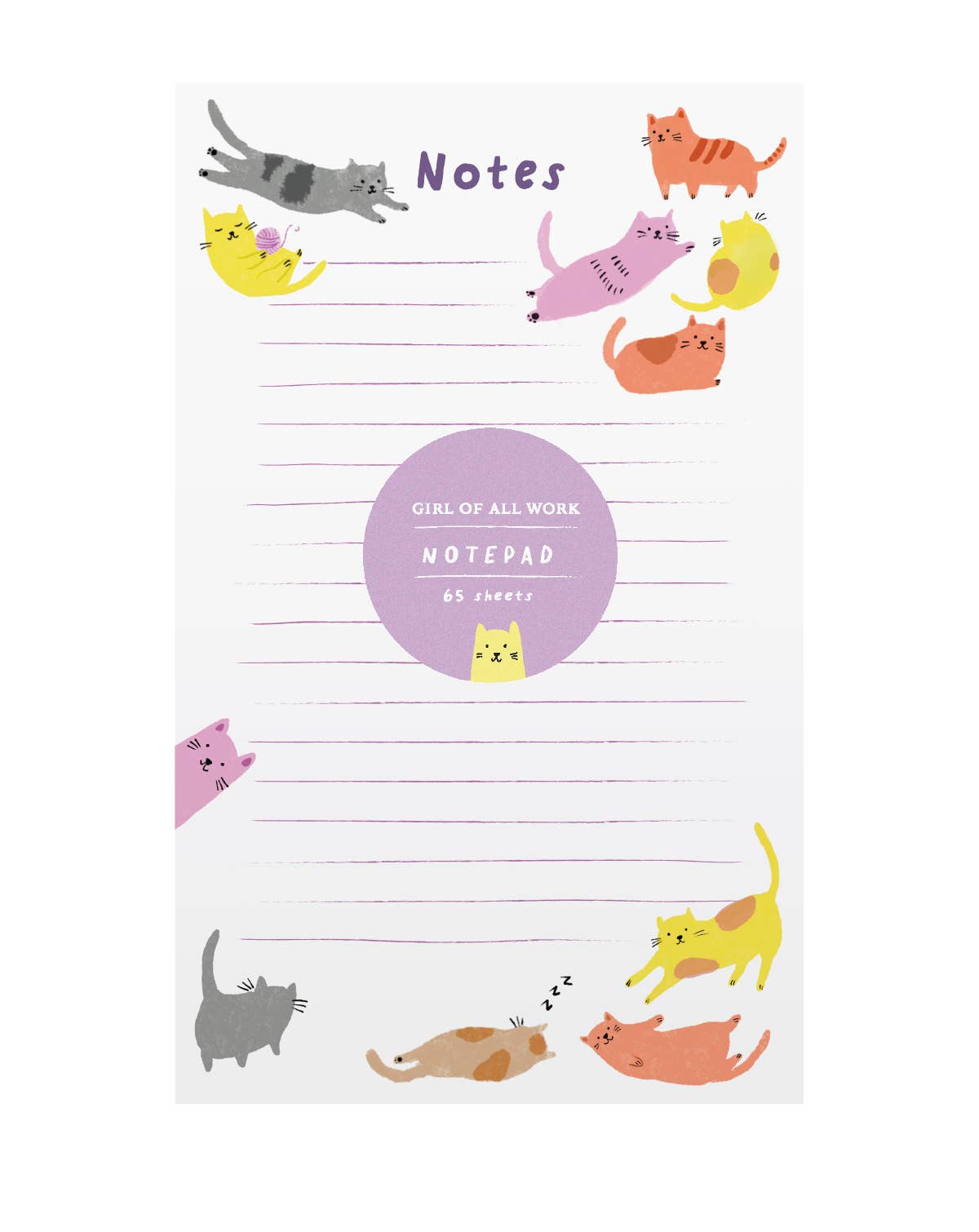 Stationary: Notetaking Cats Notepad-1 pad