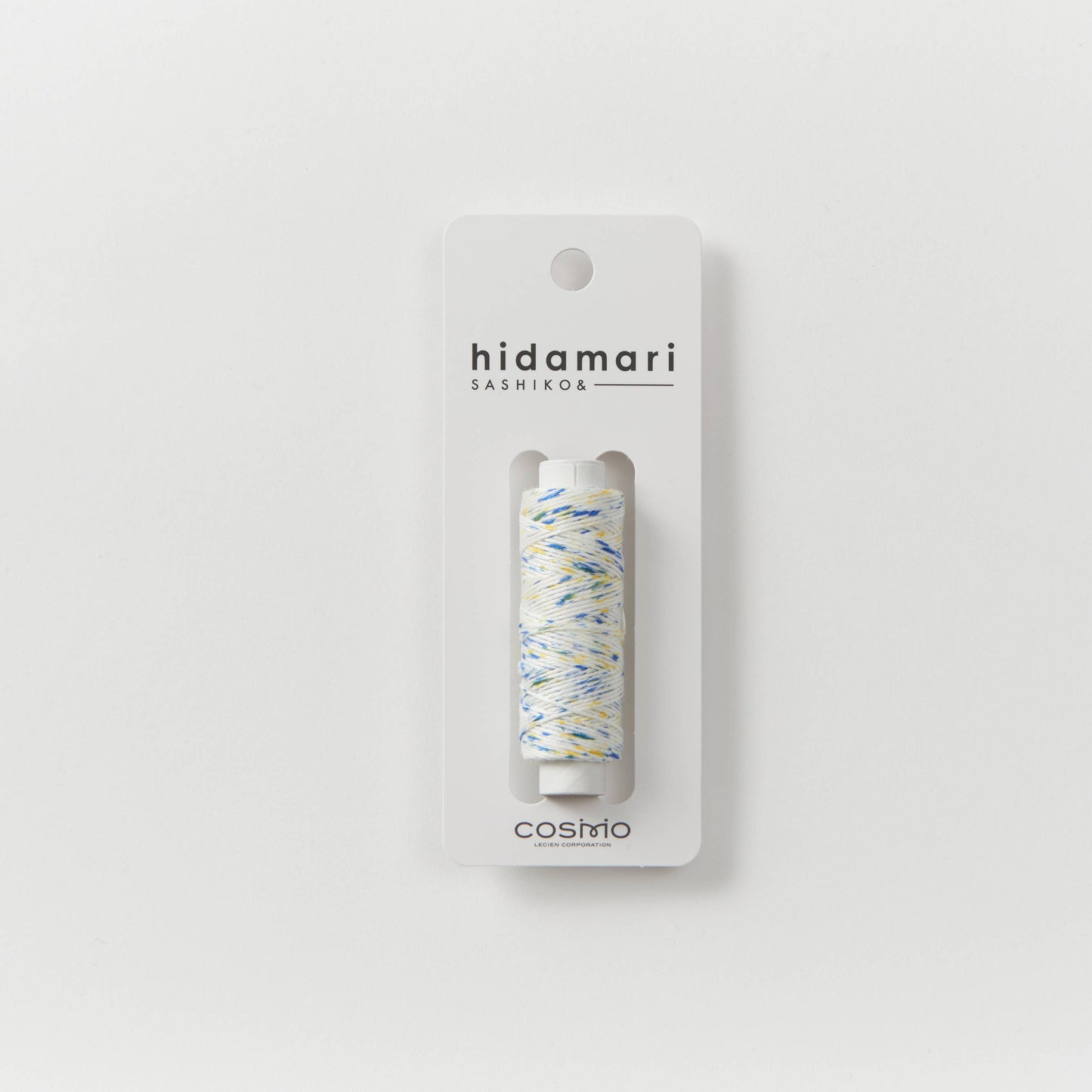 Sashiko and Visible Mending: COSMO Hidamari Sashiko Variegated Cotton Thread Blue / White / Yellow (105)