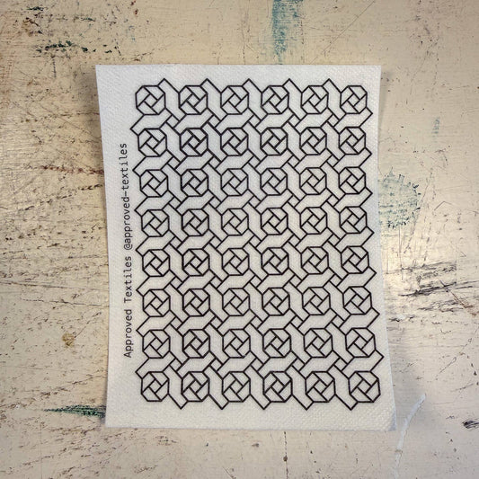 Sashiko and Visible Mending: Hana Fukin Flowers Mending + Embellishment Transfer ( 4 looks)- 1 pack