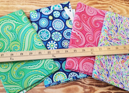 End of Bolt: 4 yards of Quilting Cotton Wovens ( 1 yard cuts) - Remnant