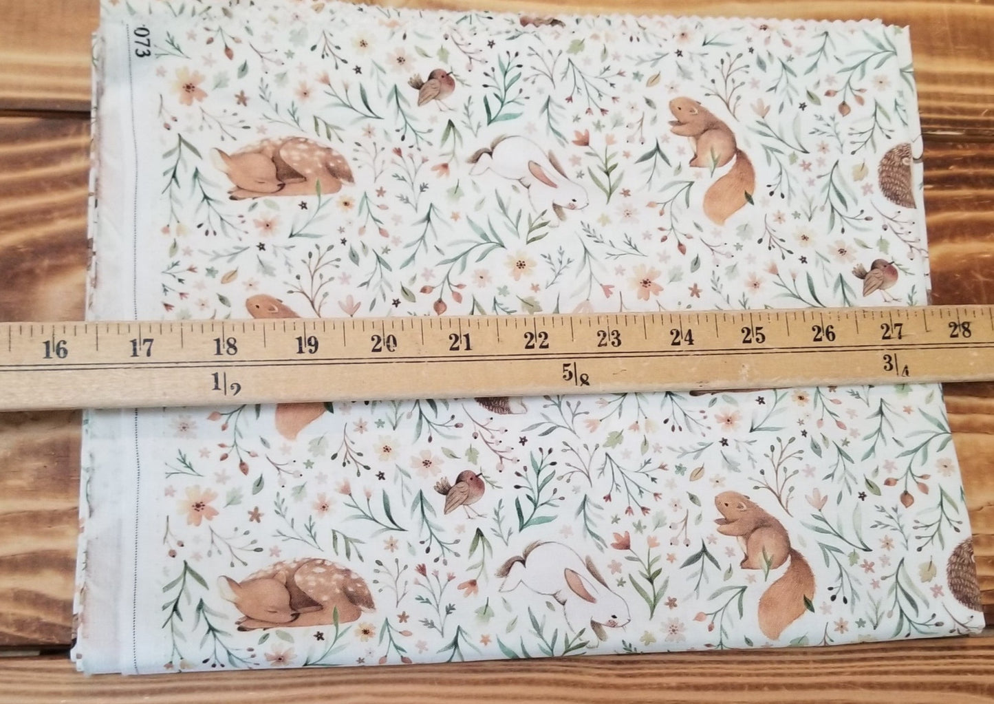 End of Bolt 1 yard case pack: 1 piece of Quilting Cottons Dear Stella- Squirrels 1 yard cuts)- As pictured