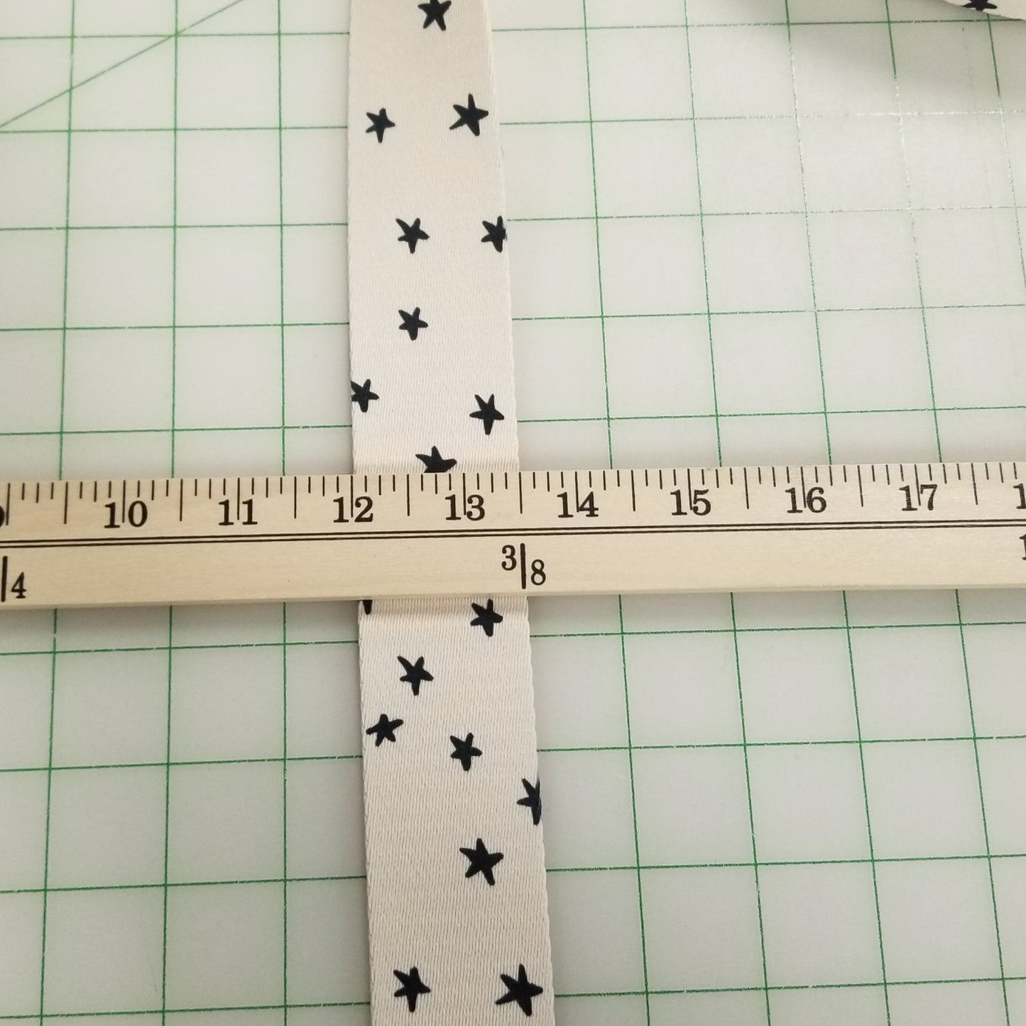 Webbing: Starry Webbing in Black and Cream 1.5"inches by Stitch Supply Co - by the yard