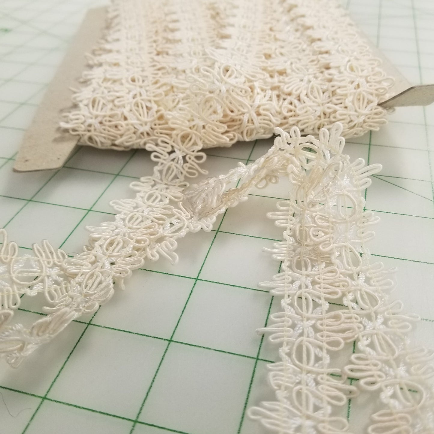 Sewing Supplies: Deadstock Trim: Ivory From TV Show: by the yard