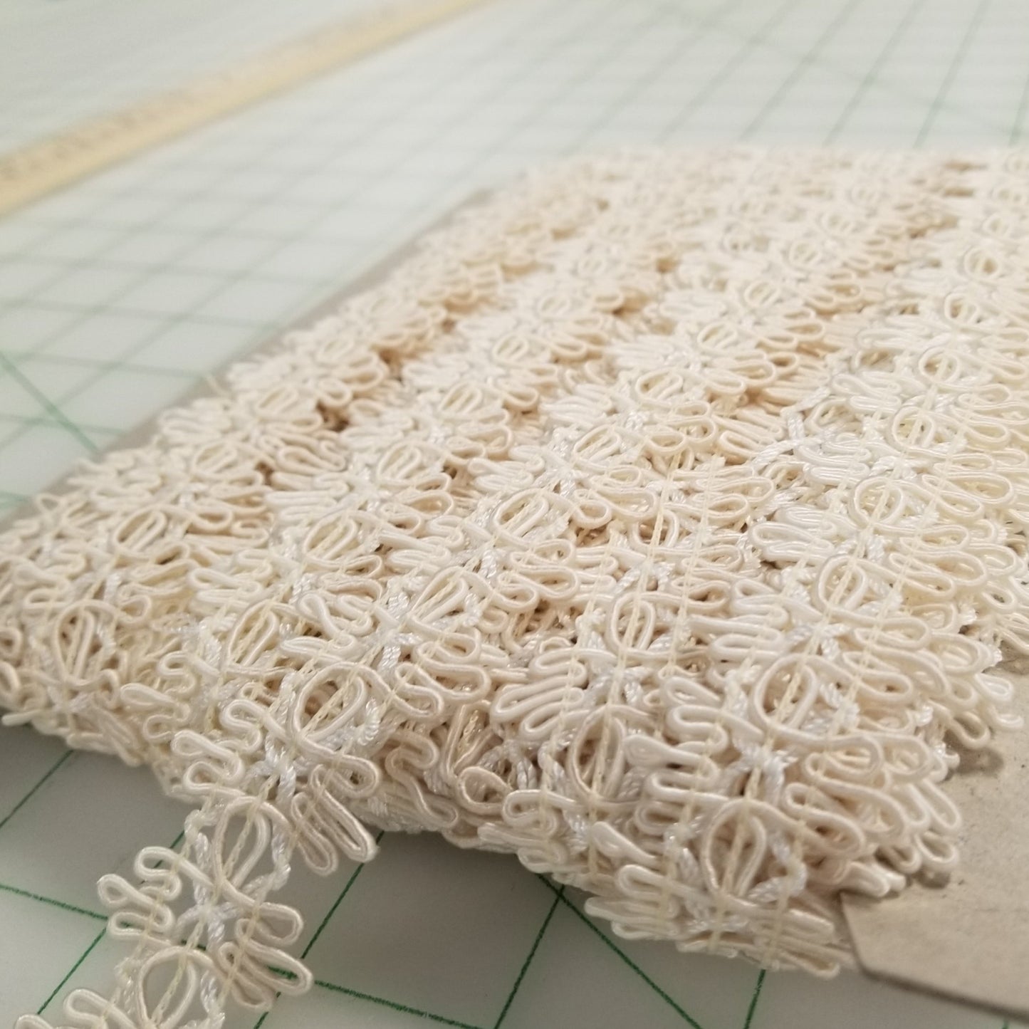 Sewing Supplies: Deadstock Trim: Ivory From TV Show: by the yard