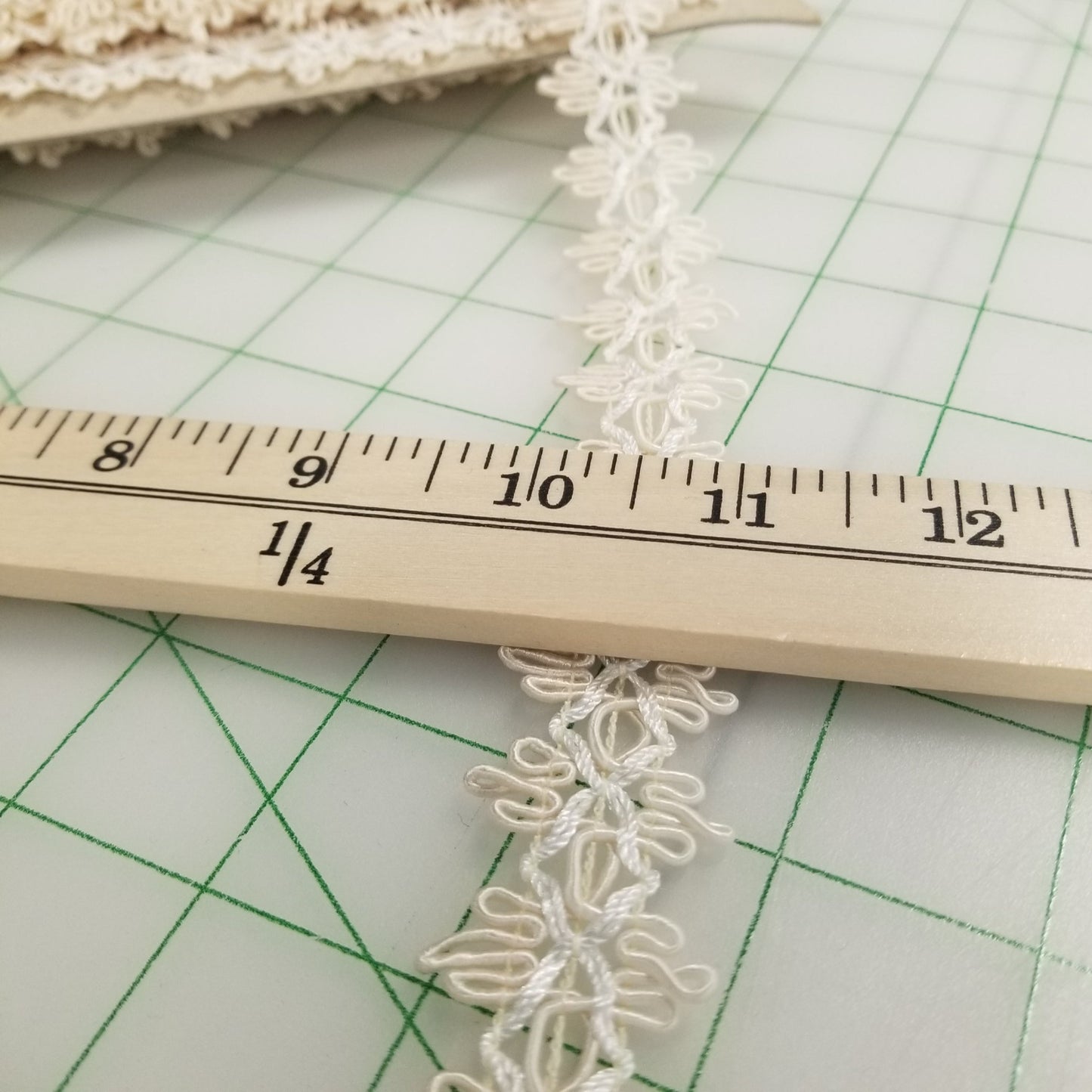 Sewing Supplies: Deadstock Trim: Ivory From TV Show: by the yard
