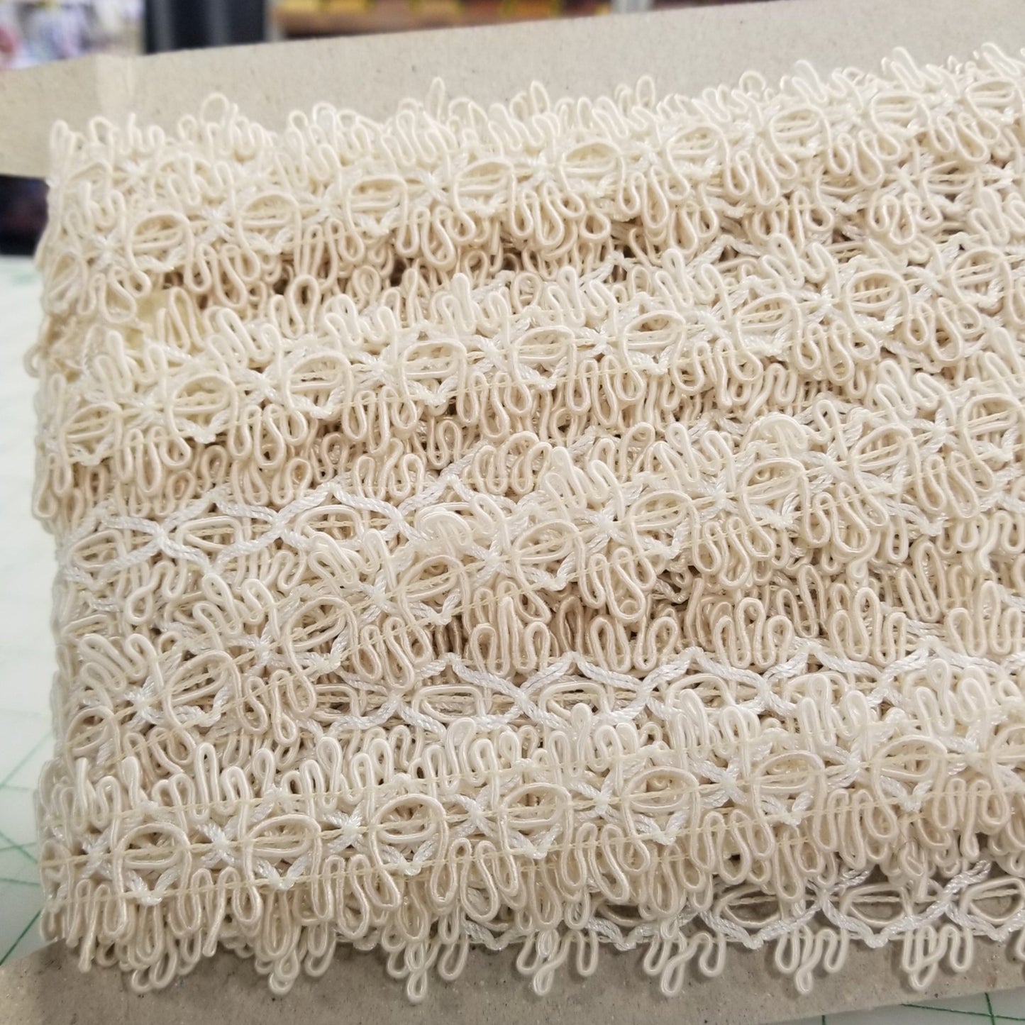 Sewing Supplies: Deadstock Trim: Ivory From TV Show: by the yard