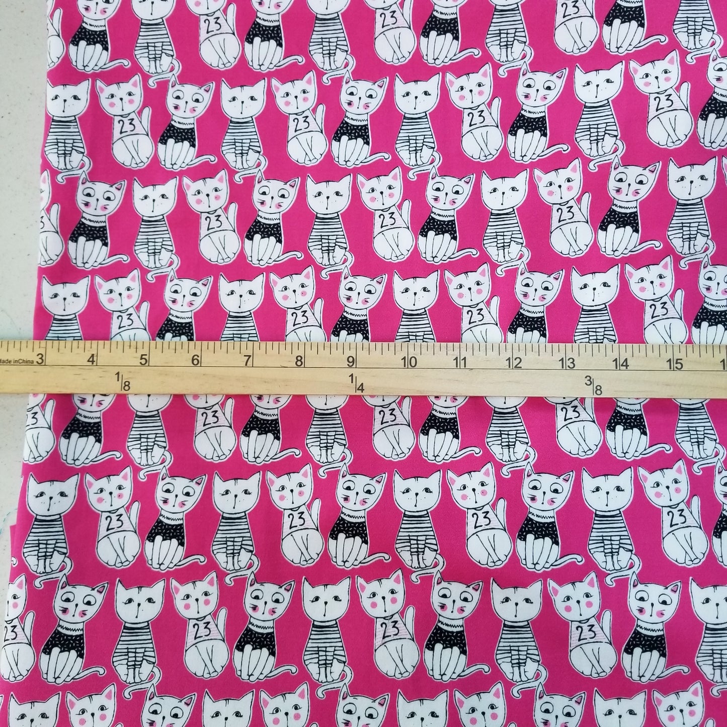 Designer LA Deadstock Cotton Spandex Cats Twill Woven-by the yard