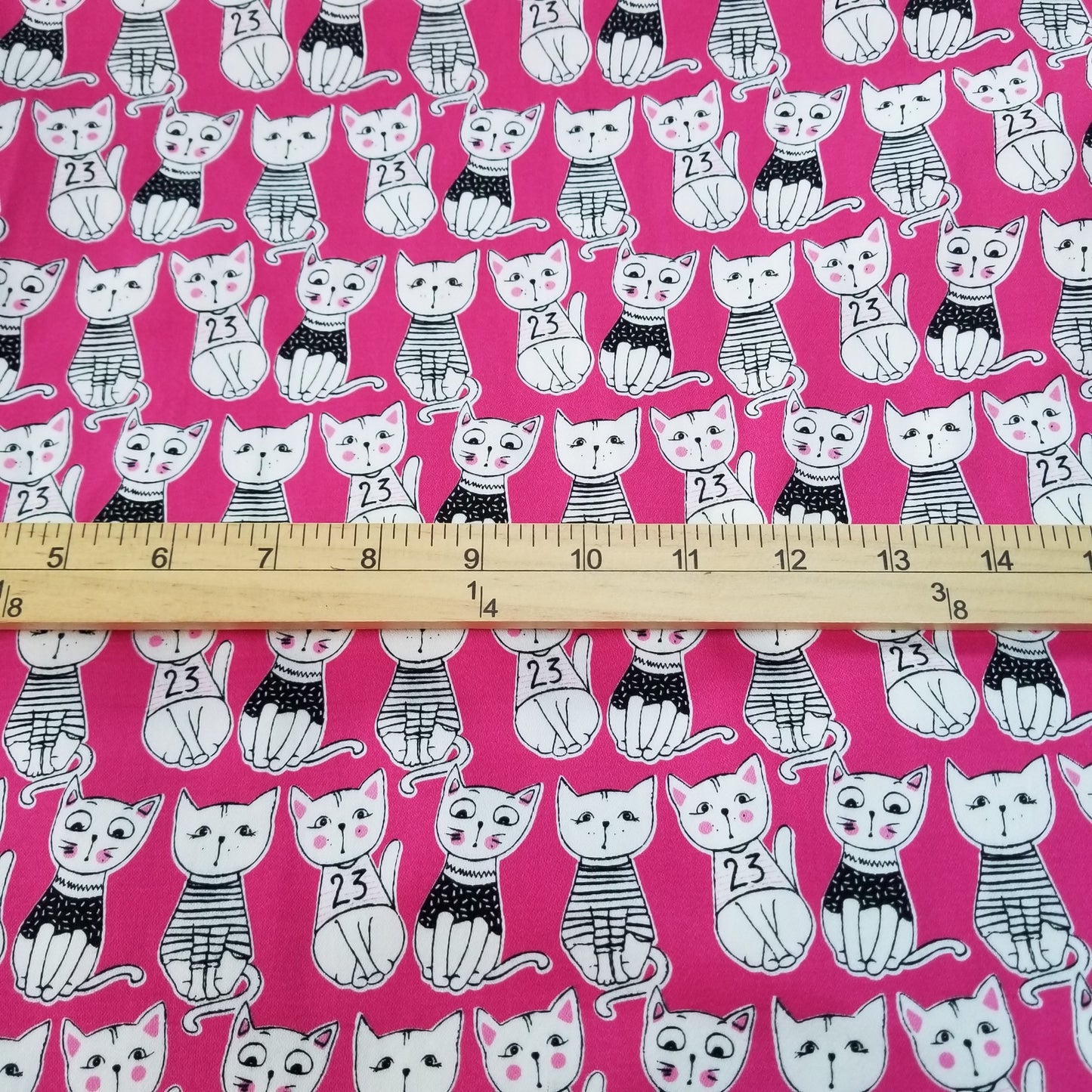 Designer LA Deadstock Cotton Spandex Cats Twill Woven-by the yard