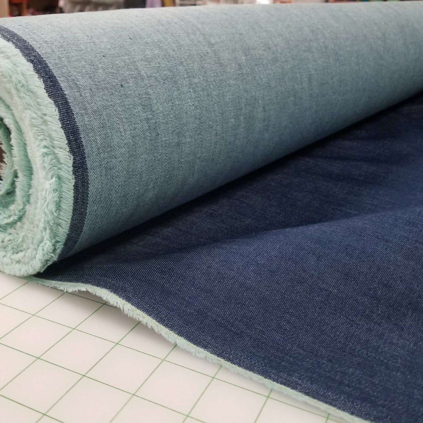 Cone Mills S-Gene Stretch Denim Medium Indigo 9.5oz Woven-By the yard