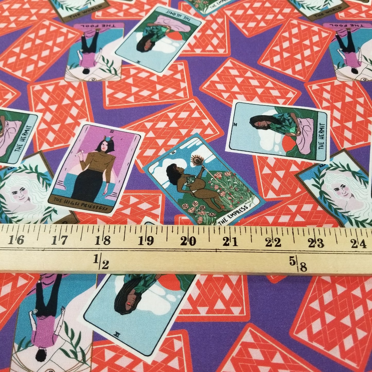 Cloud9 Fabrics: Tarot Cards Apothecary Secret Of the Oracle by for Cloud9 Tara Reed Organic Cotton Woven- by the half yard