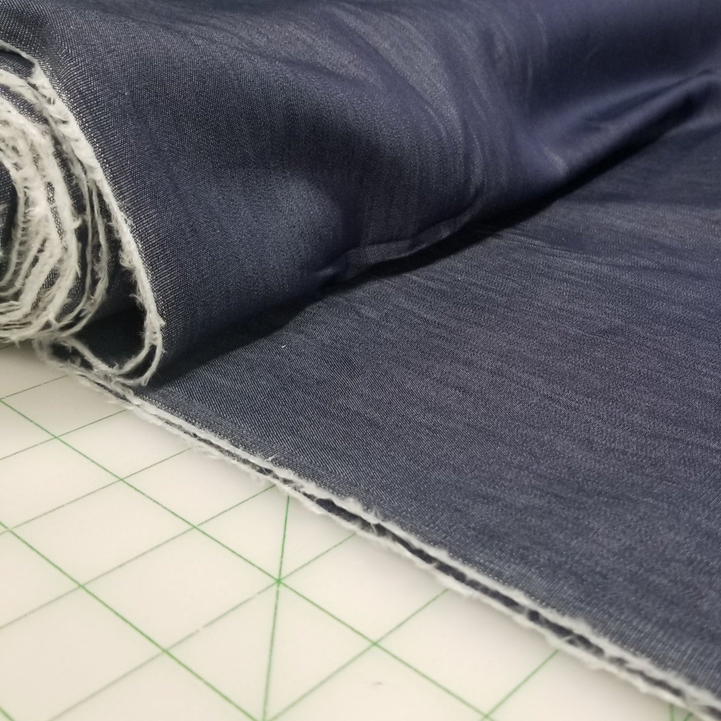 Chambray Cotton Tencel Shirting Indigo Denim 4.5oz Woven-by the yard
