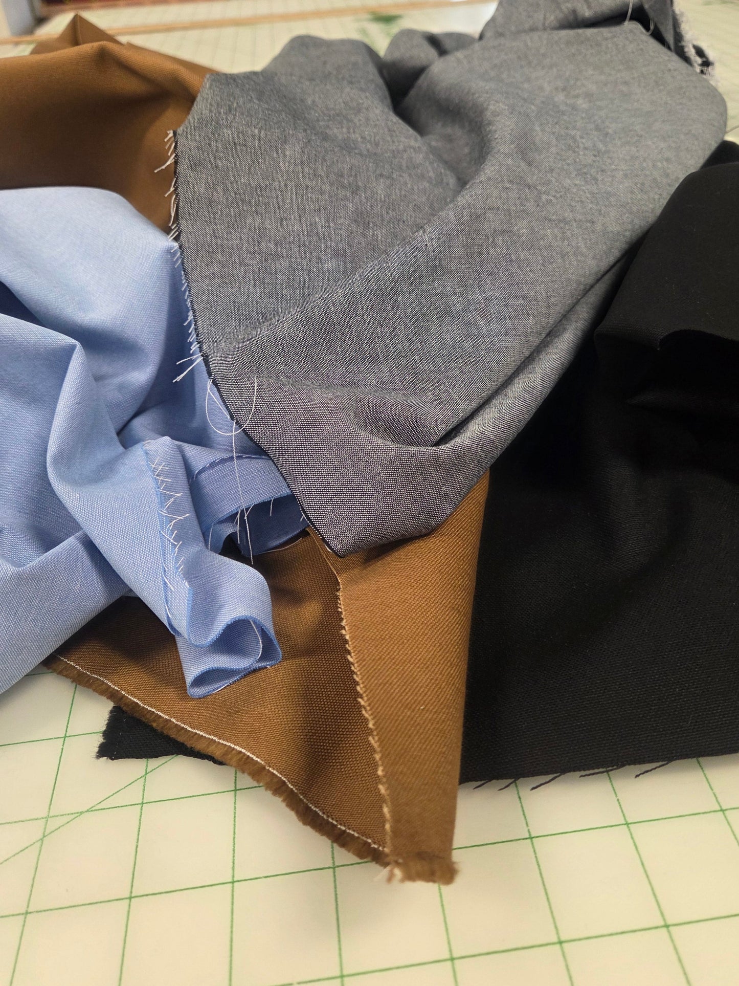 Designer Deadstock Black Cotton Canvas 10oz woven- by the yard