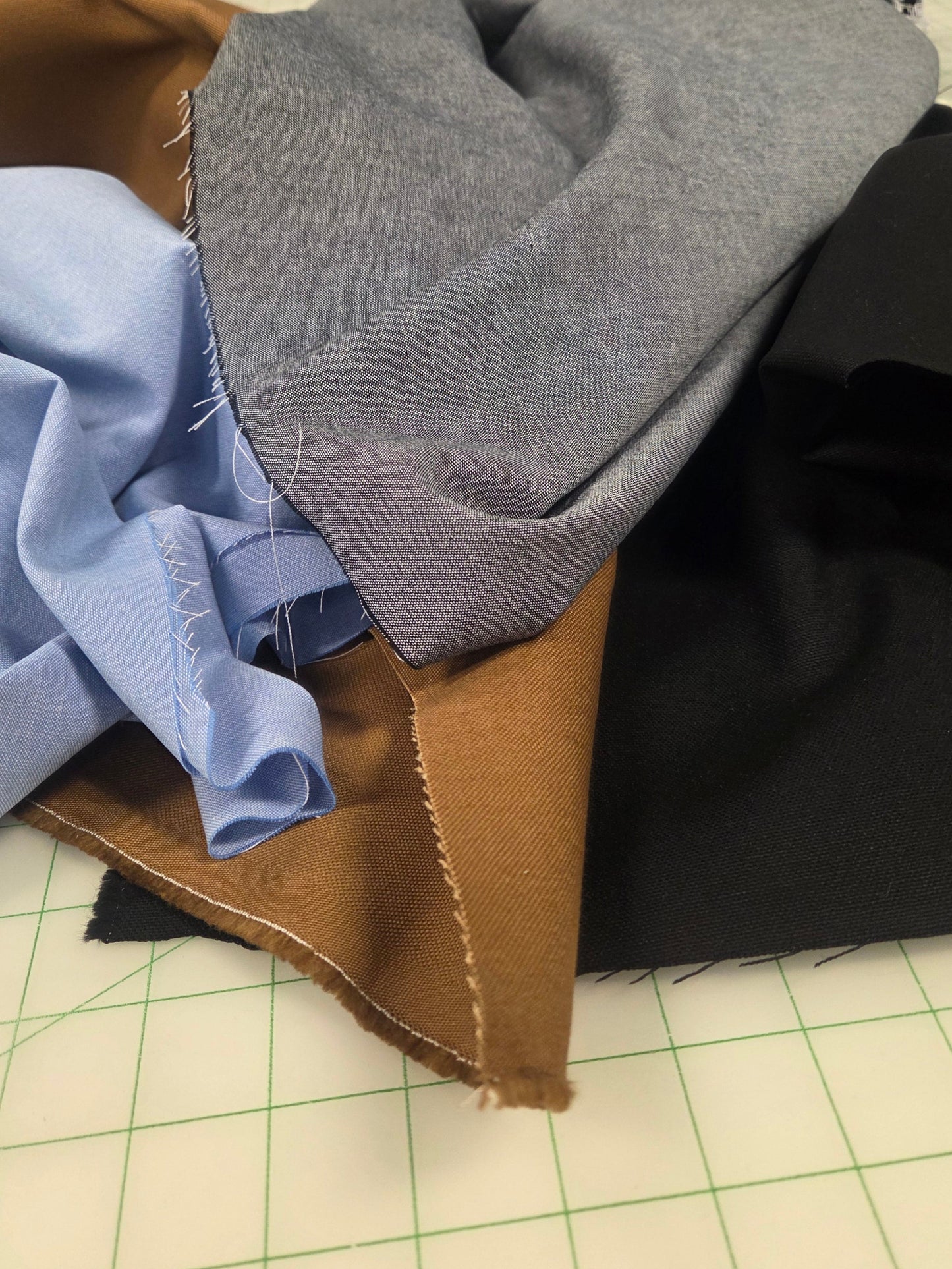 Designer Deadstock Caramel Brown Cotton Canvas 12.5 oz woven- by the yard