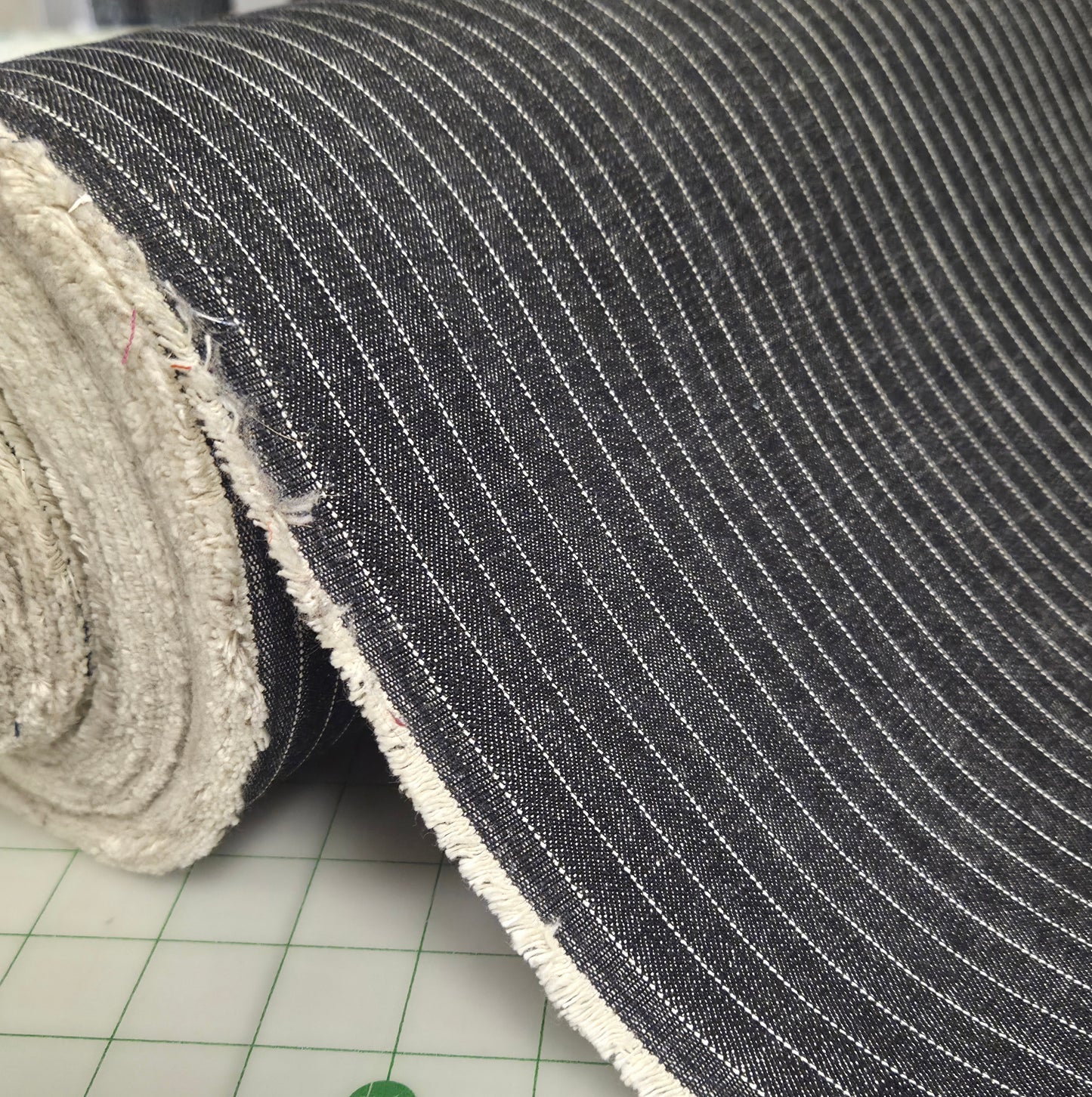pinstripe denim by the yard