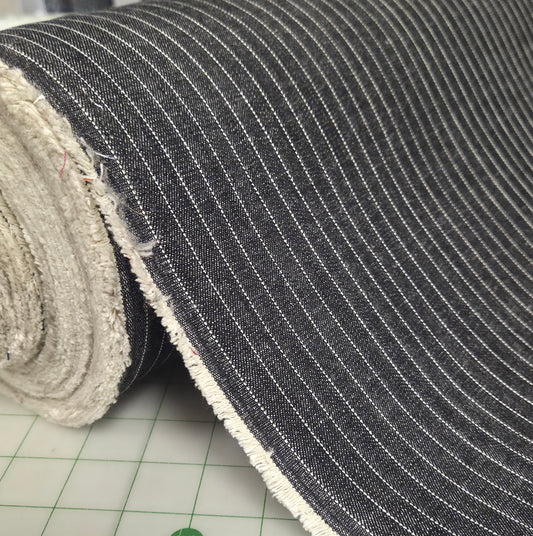 pinstripe denim by the yard