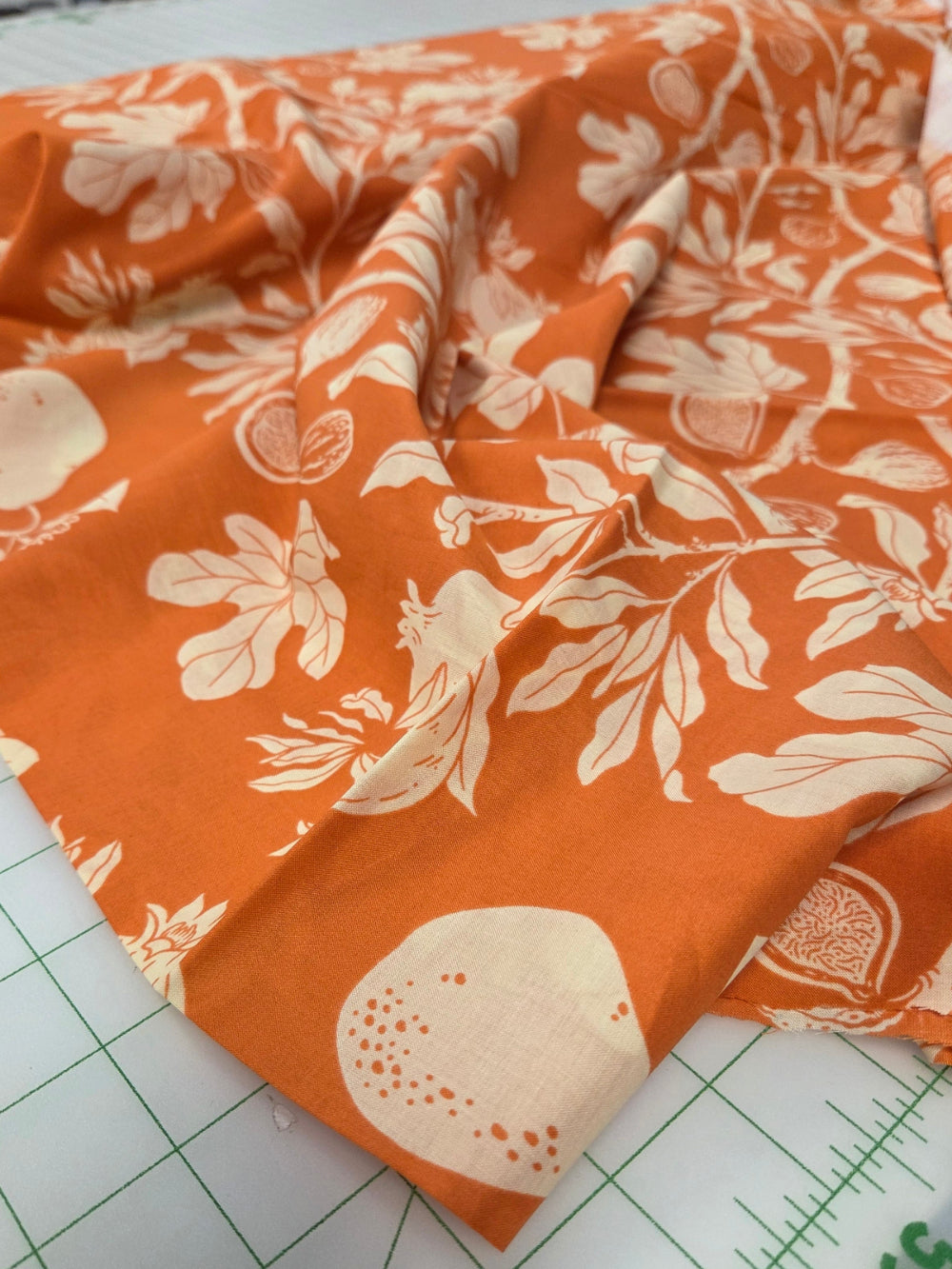 Premium Organic Fabrics Bountiful Peonies Lawn 75GSM by Birch Fabrics- by the half yard