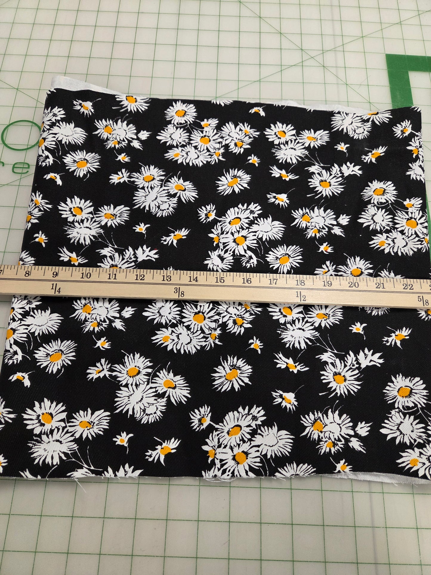 Designer Deadstock Pocket Full of Flowers 100% Cotton Bull Denim - by the yard