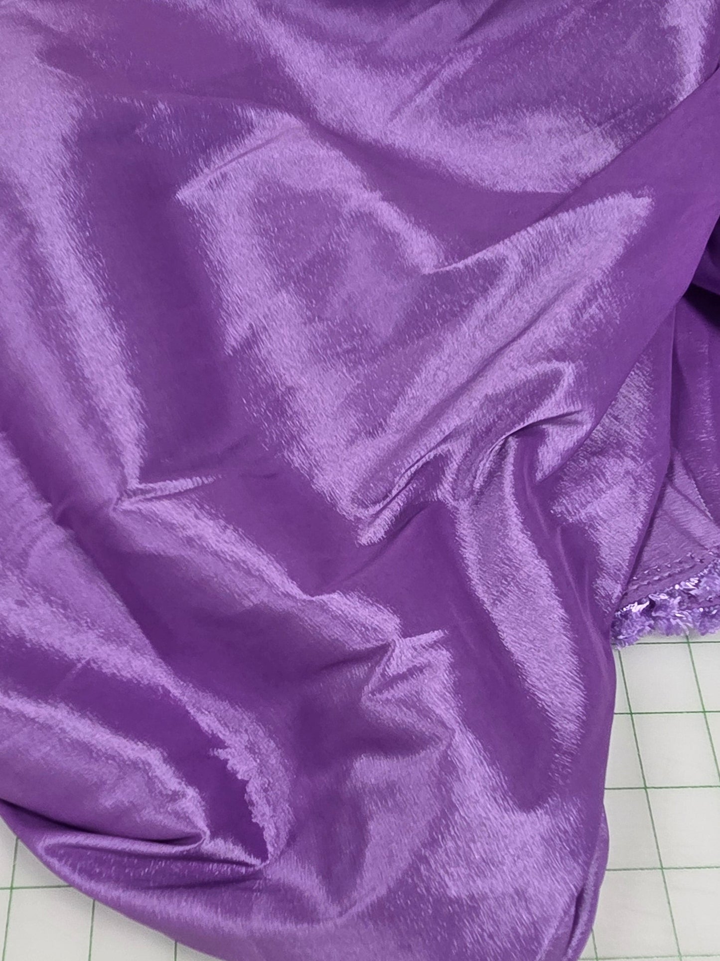 violet purple stretch taffeta woven deadstock