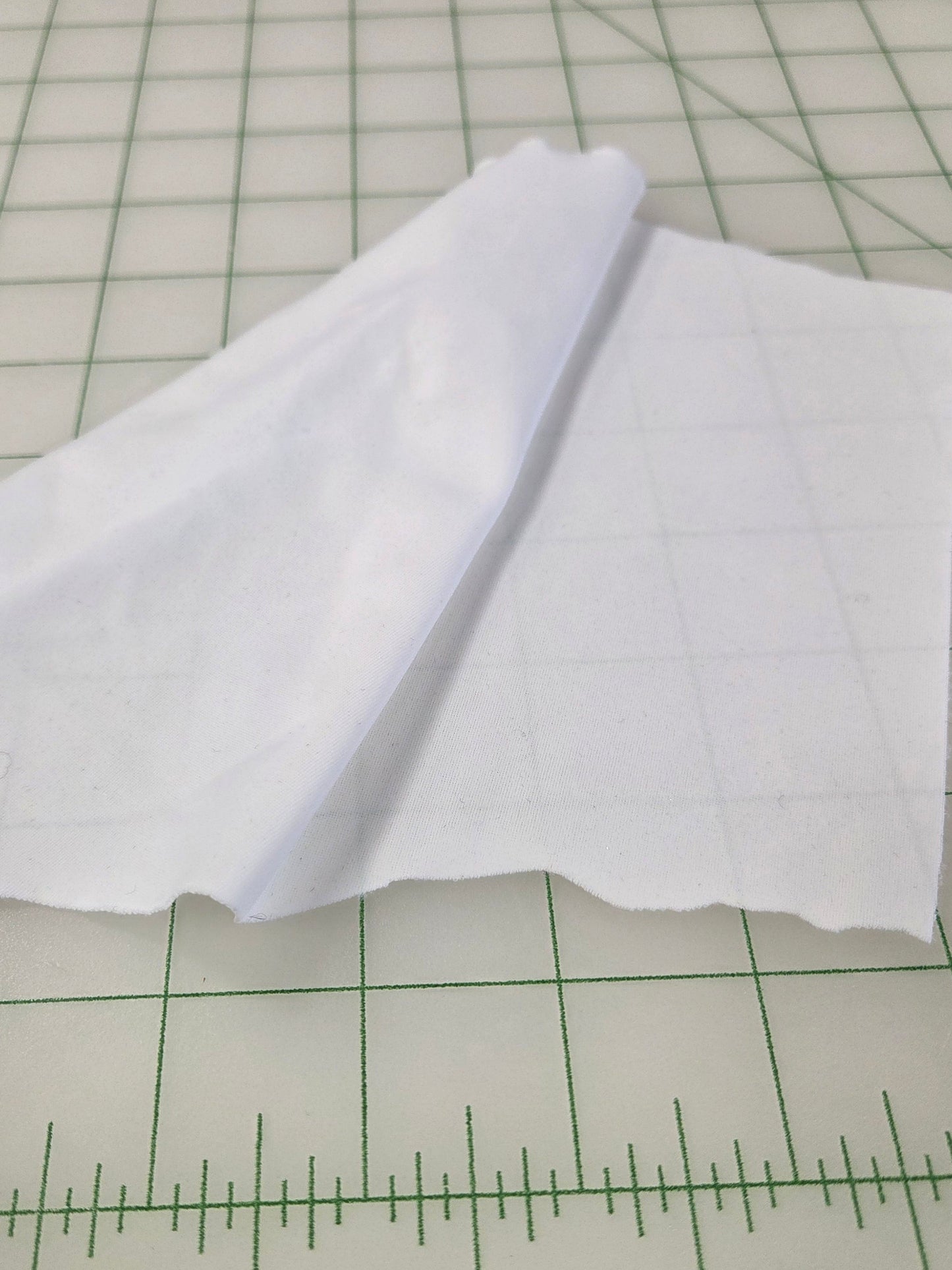 End of Bolt: 2.5 yards of White Tricot Nylon Spandex Activewear/Swim Knit- Remnant
