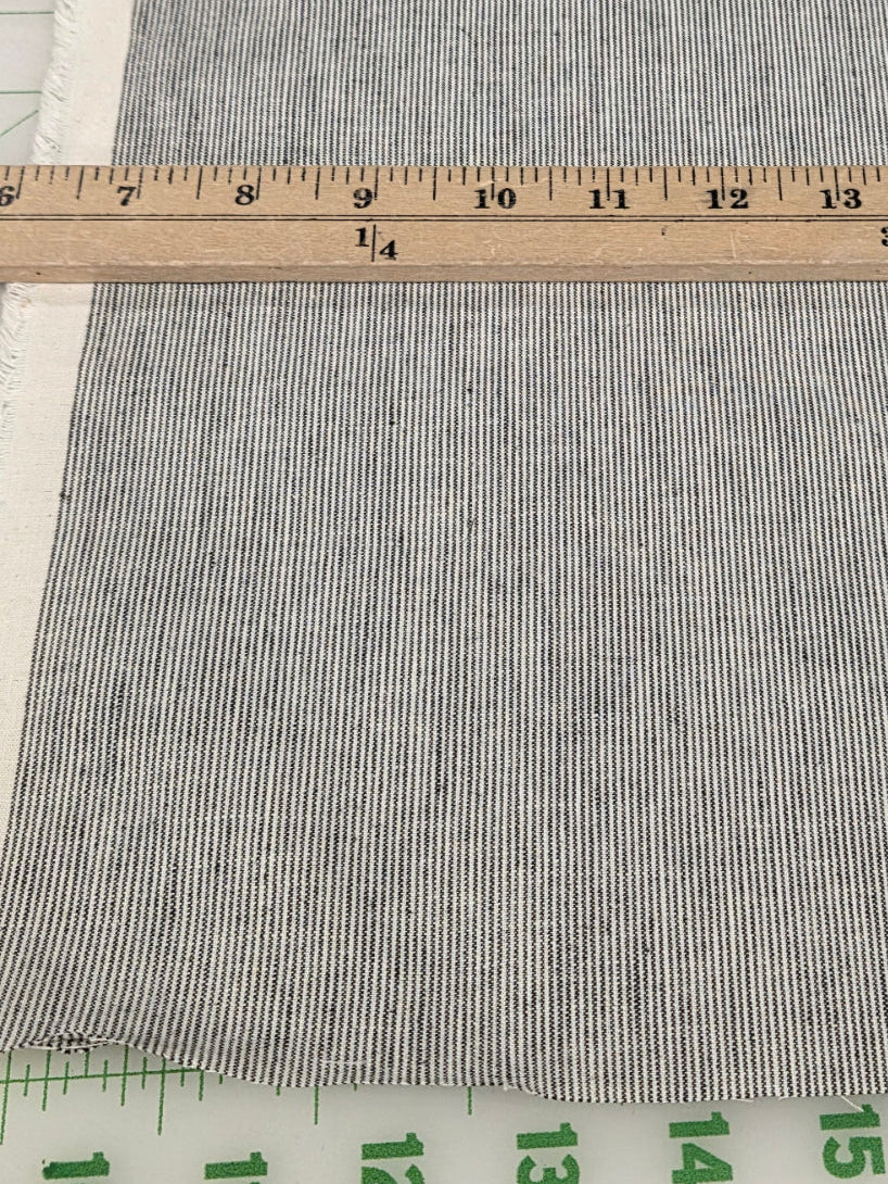 Designer Deadtock Yarn Dyed Cotton Stripe Shirting Woven- by the yard