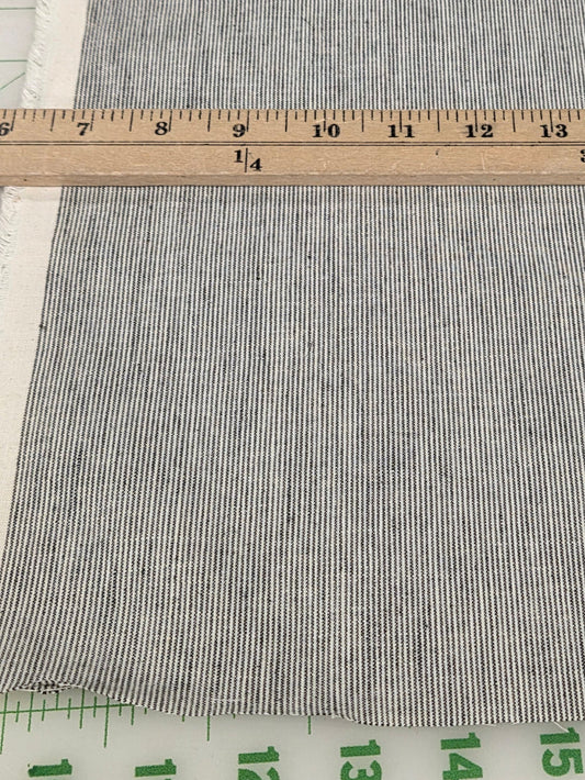 Designer Deadstock Yarn Dyed Cotton Stripe Shirting Woven- by the yard