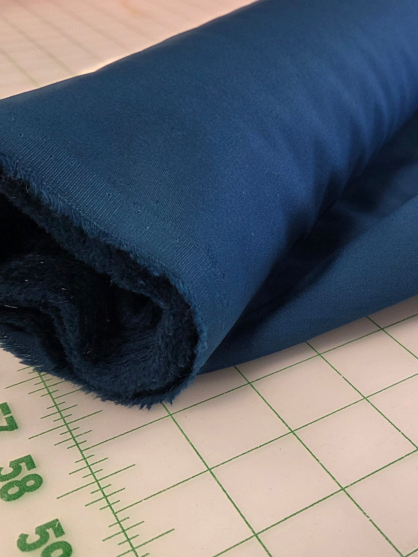 teal poplin solid