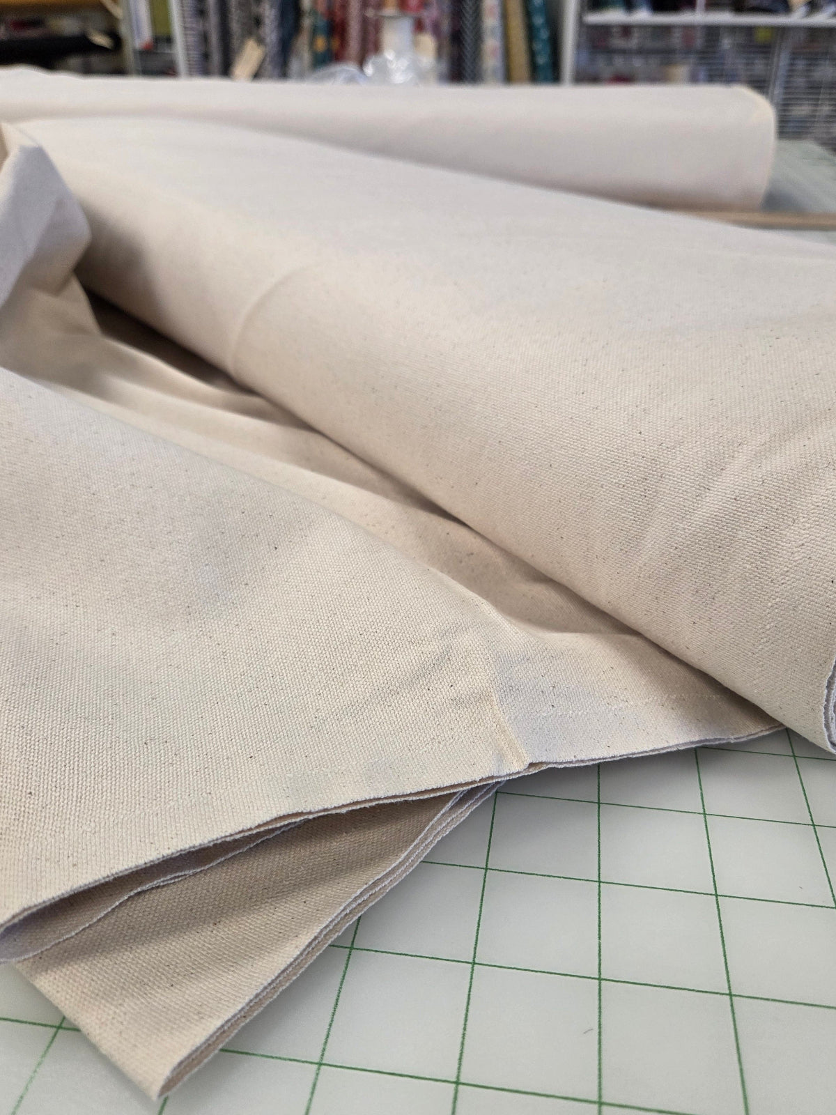Apparel Basic: Cotton Duck Canvas Natural Solid Woven 10oz- by the yard