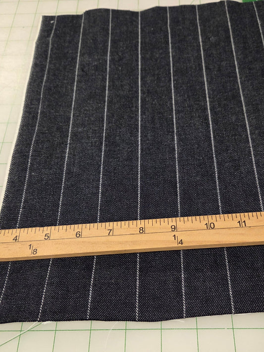 indigo blue cotton denim for jeanmaking. raw denim by he yard, ships from california. denim from Los Angeles