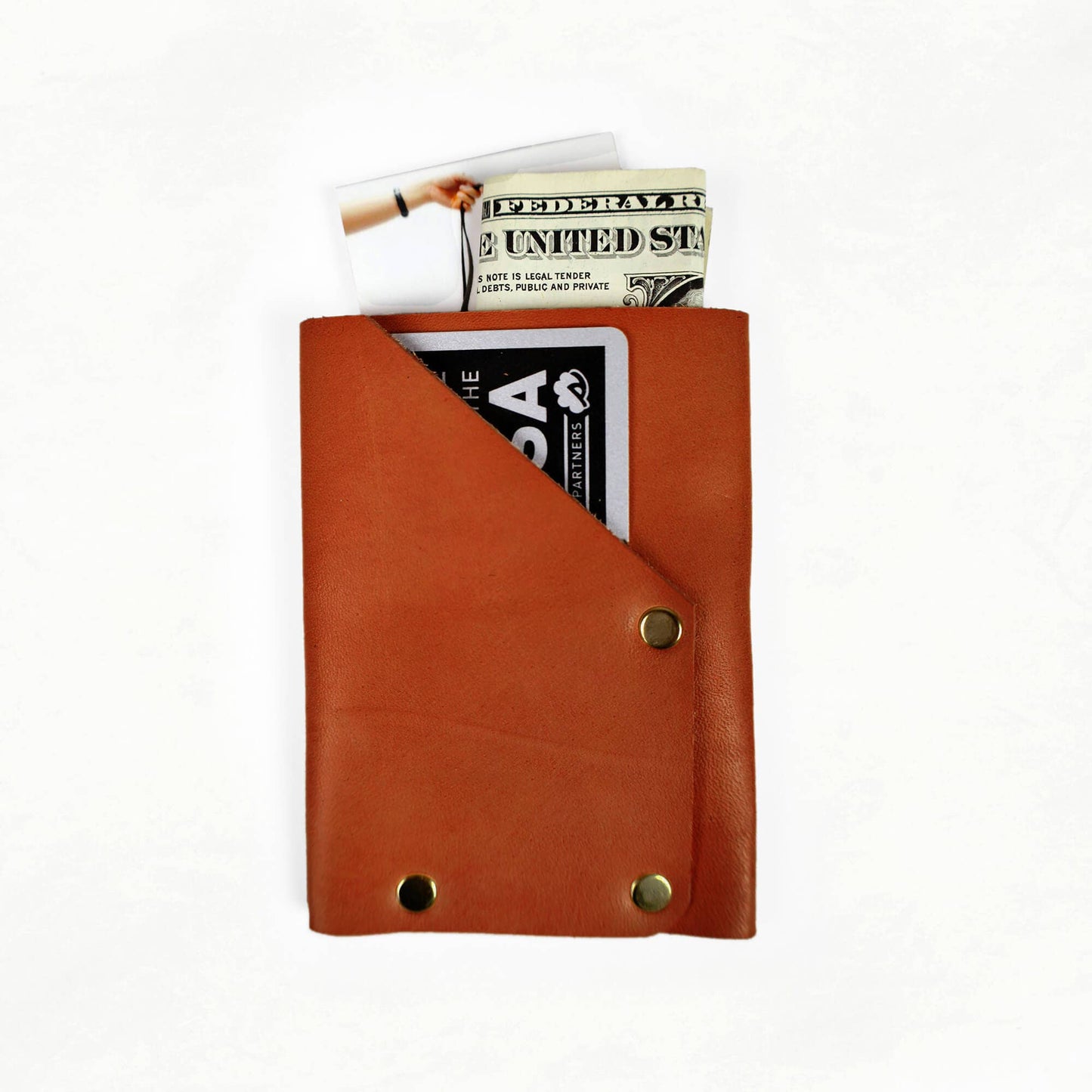 Sewing Kit: DIY Vegetable-Tanned Leather Card Holder Kit by Klum House : Tan - 1 pack