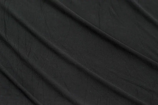 Fashion Bamboo Rayon Spandex Jersey Knit Black 5.9 oz-Sold by the Yard