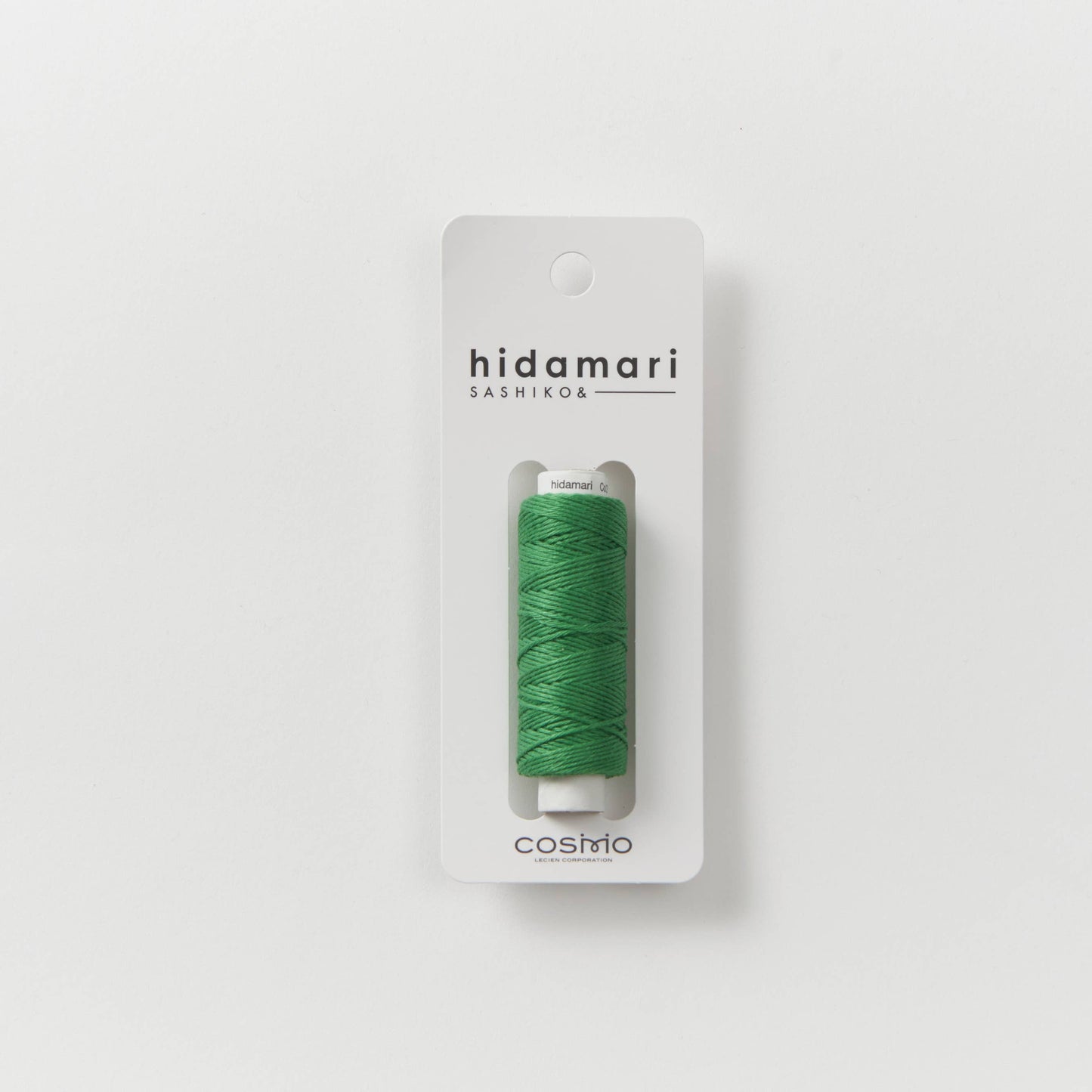 Sashiko and Visible Mending: COSMO Hidamari Sashiko Cotton Thread Green (31)