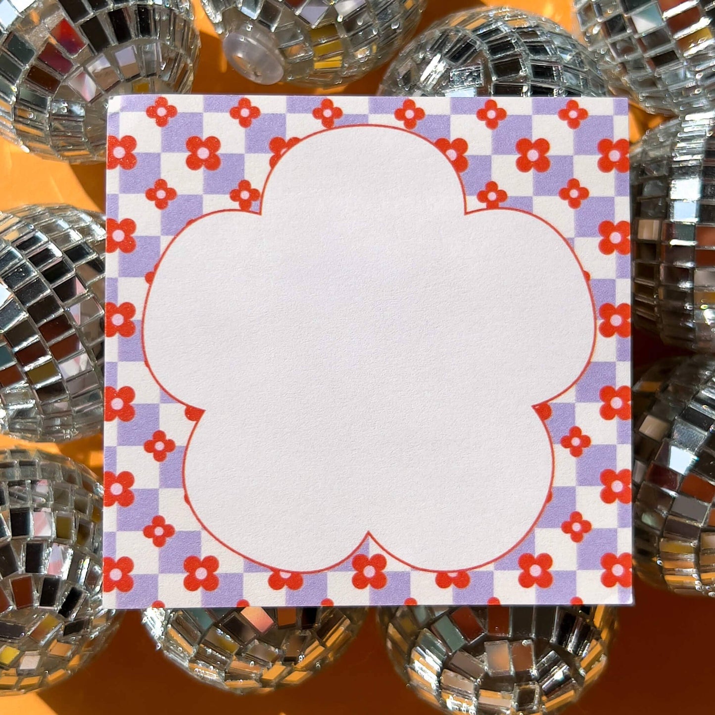 Local Artist Stationary: Retro Daisy Sticky Notes- 1 pack