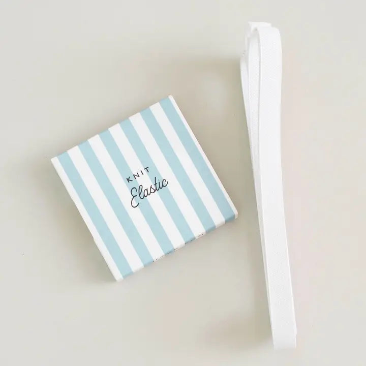 Web Only Sewing Supplies: Matchy Matchy 1/2 Inch Knit White Elastic- 2.5 yard precut- 1 pack