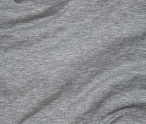 Designer Deadstock Medium Weight Heather Grey Micro French Terry Knit- by the yard