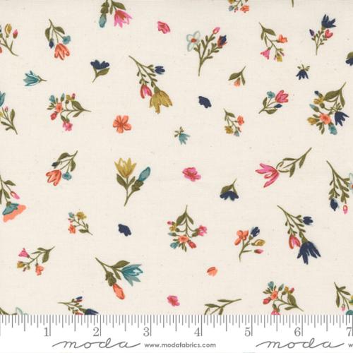Moda Fabrics: Songbook A New Page Small Floral Quilting Cotton Woven- by the half yard