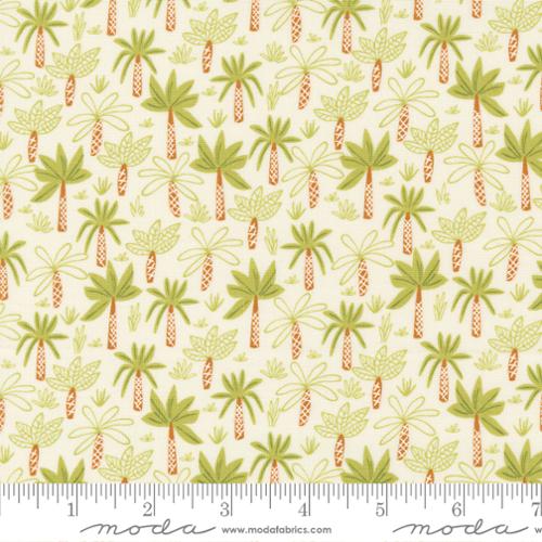 Moda Fabrics: Stomp Stomp Roar Palm Trees Conversational Quilting Cotton Print Woven- by the half yard