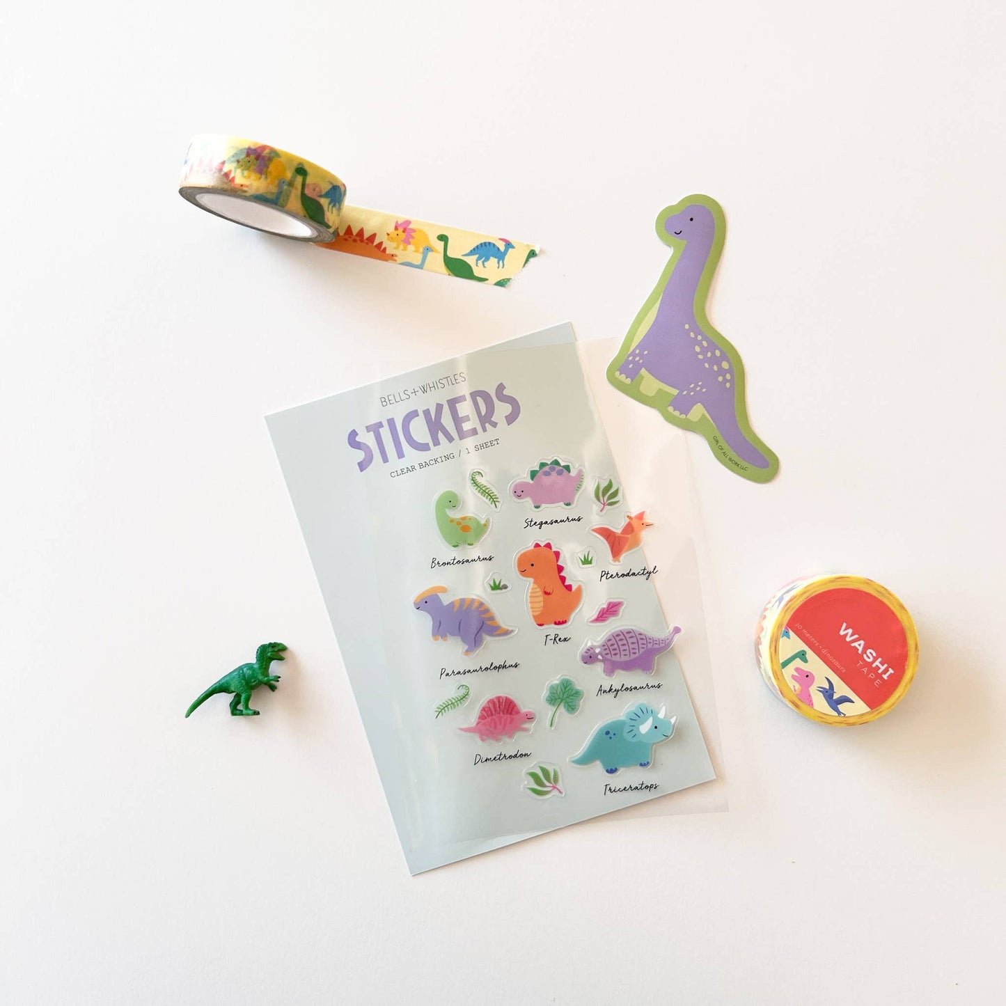 Stationary: Dinosaurs Vinyl Sticker-( 2.8"X 2.9)1 Sticker