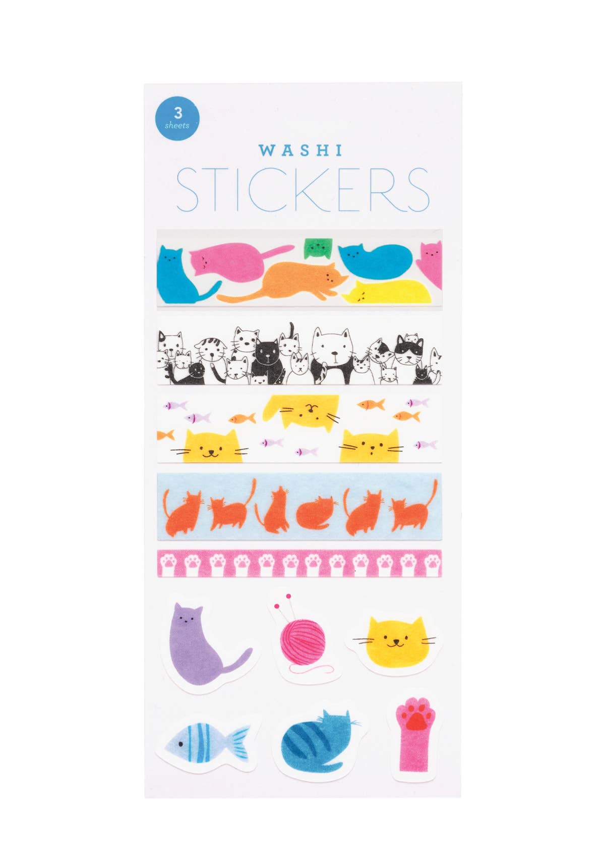 Stickers: Cats Washi Stickers-1 Pack
