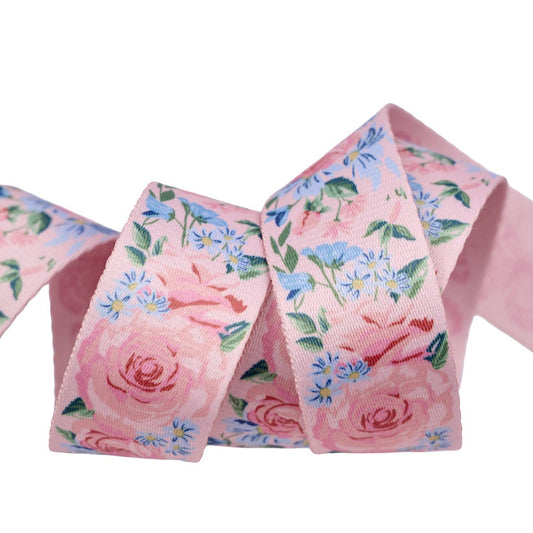 Webbing: My Secret Garden - Grandma's Rose Garden WEBBING - 1.5" Inch width - by Stacy Iest Hsu - by the yard