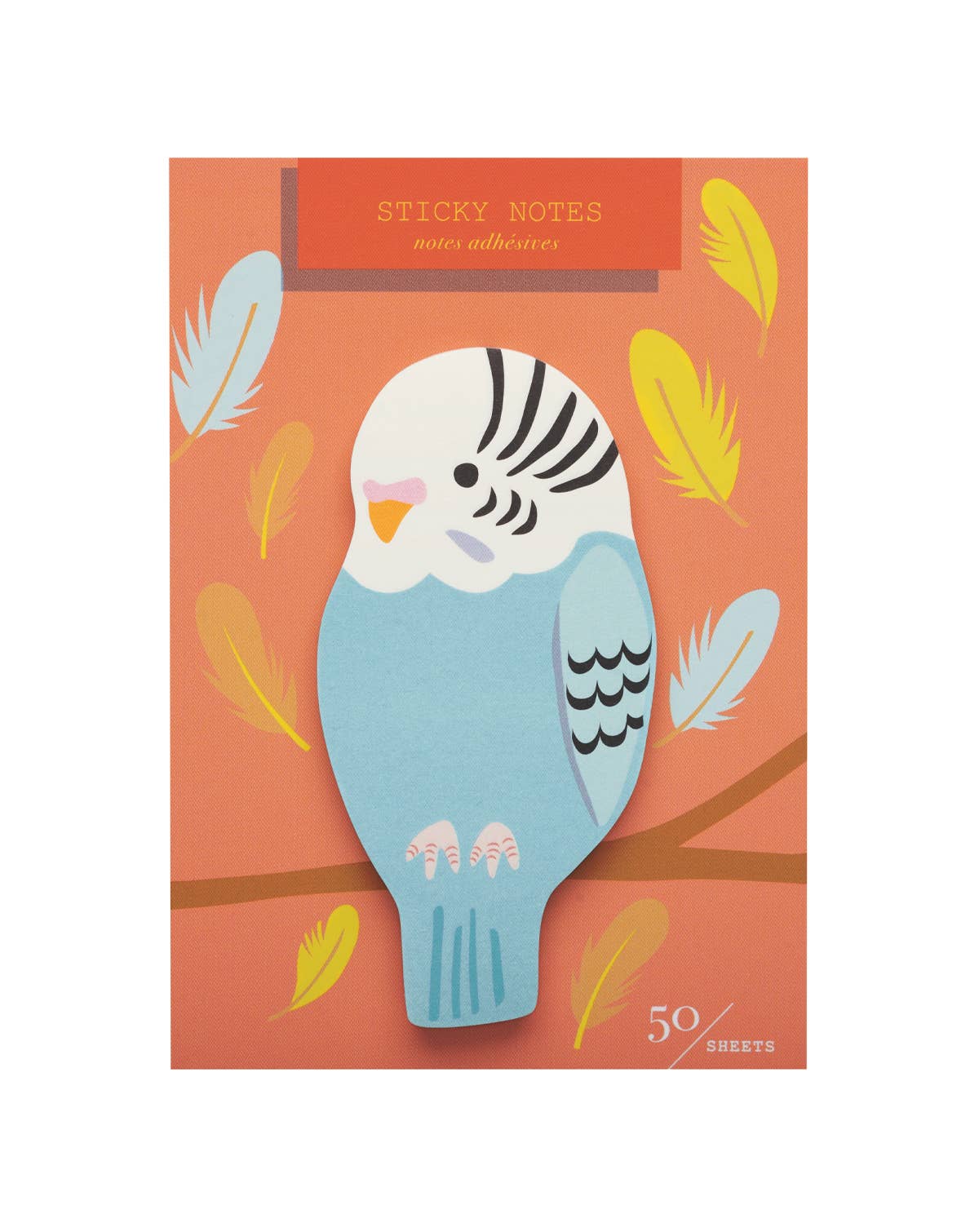 Stationary: Bird Die Cut Sticky Notes-1 pack