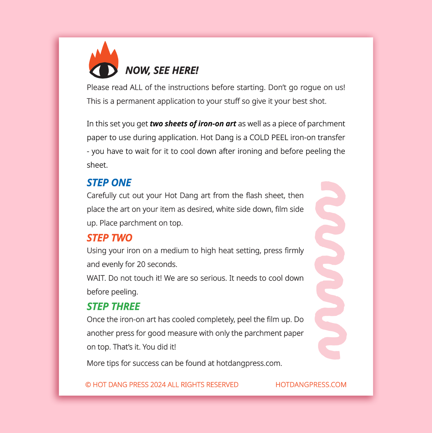 Iron On Art: Hello I'm Blank Name Tag by Hot Dang Press- 2 Sheets