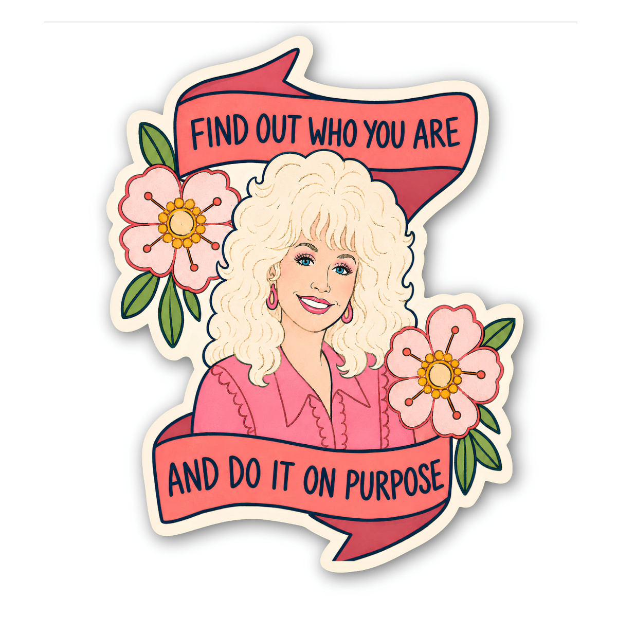 Stickers and Stationery: Dolly Parton Quote Vinyl Sticker | Limited Run Memorial Sticker