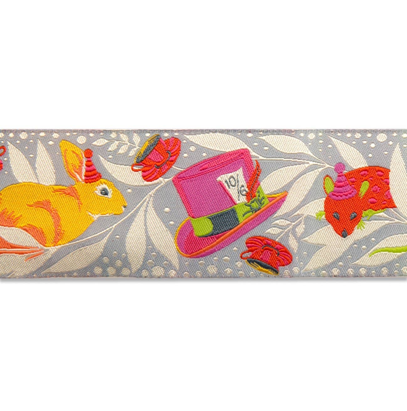 Ribbon: Madhatter Pink-2"-Tula Pink Curiouser- by the yard