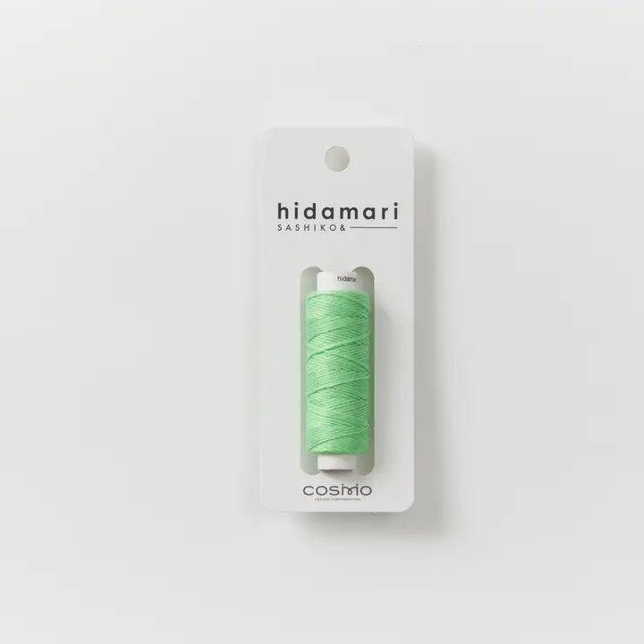 Sashiko and Visible Mending: Vibrant Green Hidamari Sashiko Thread 27 Lecien- Thread