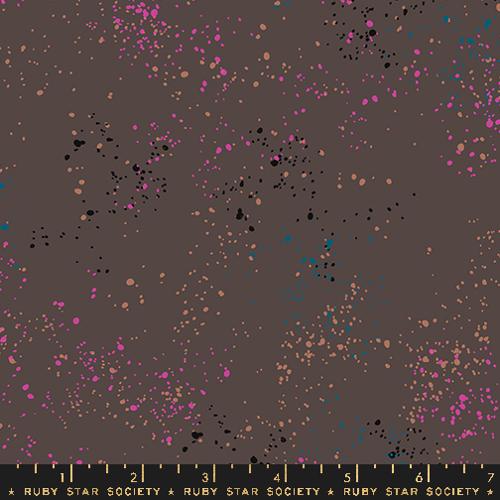 Moda Fabrics: Ruby Star Society Speckled Brown Caviar Quilting Cotton Woven by Rashida Coleman Hale-by the half yard