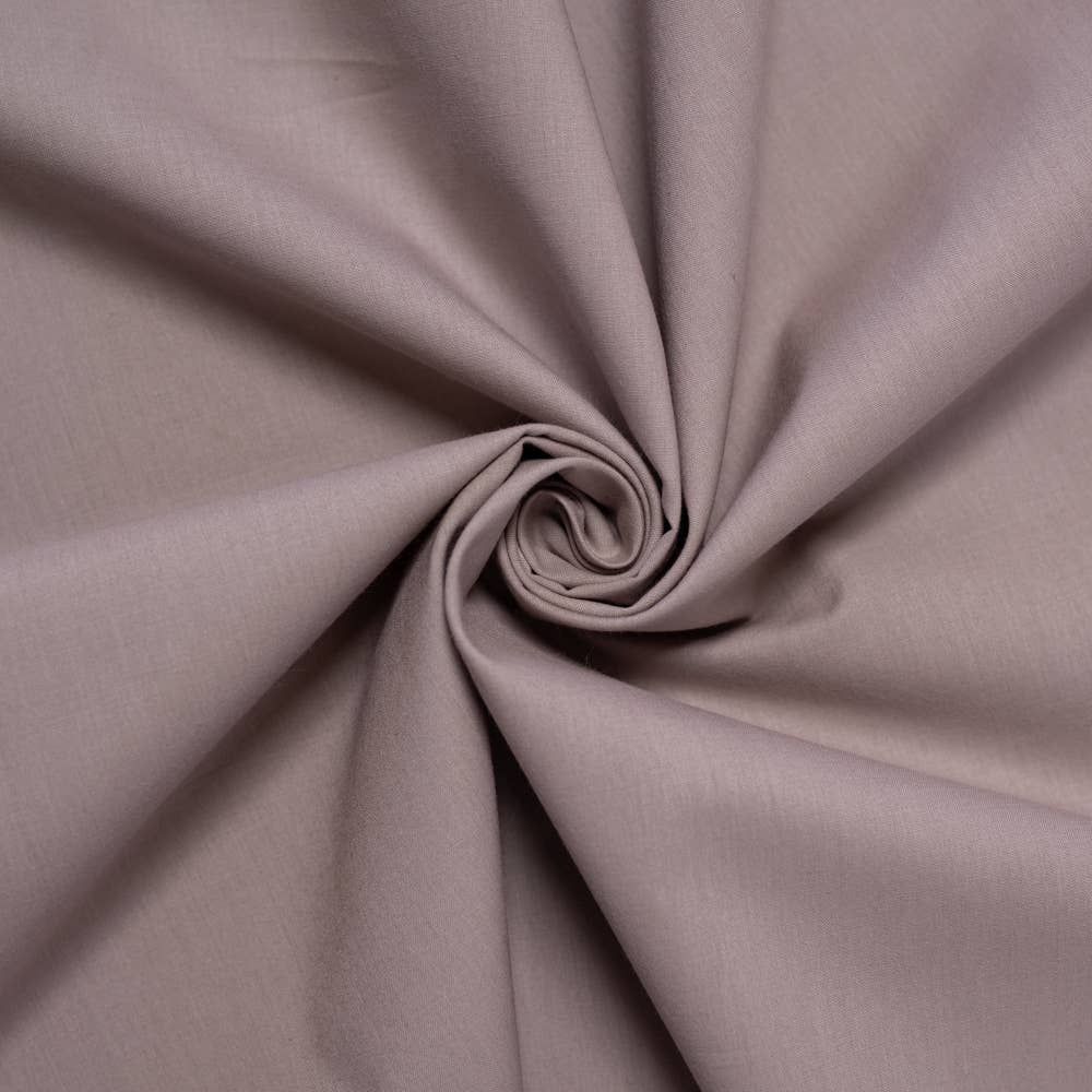 Organic Premium Cotton Shroom Shirting Poplin Solid 115 GSM by Birch Fabrics-by the half yard
